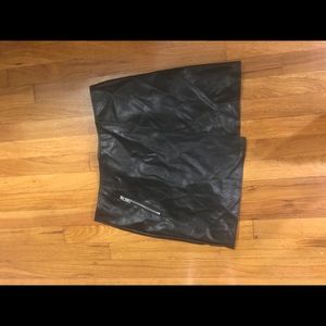 Leather skirt ready to go